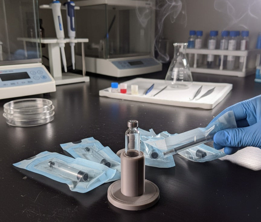 3ML glass Cartridges for peptide research pens x10